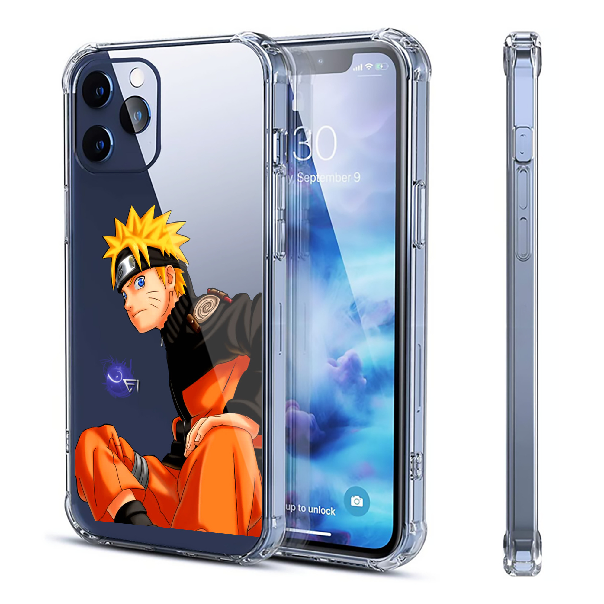 （画像用） NARUTO -ナルト- うずまき ナルト Uzumaki Naruto 【iPhone 12シリーズ対応】透明スマホケース（クリアソフトケース）